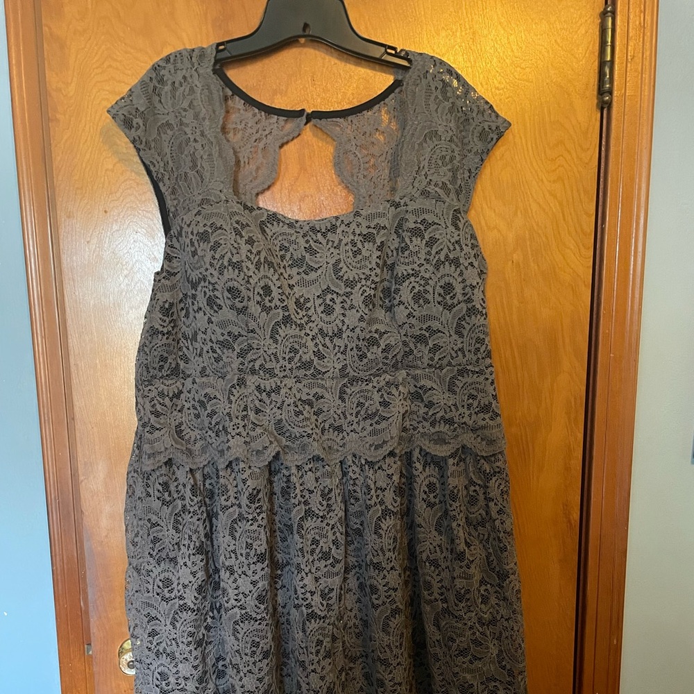 Yellow Star (ModCloth)Semi Formal Grey Lace Dress